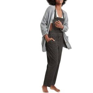 Aerie Work and Play Grey Corduroy Overalls, Casual Minimalist Size Medium